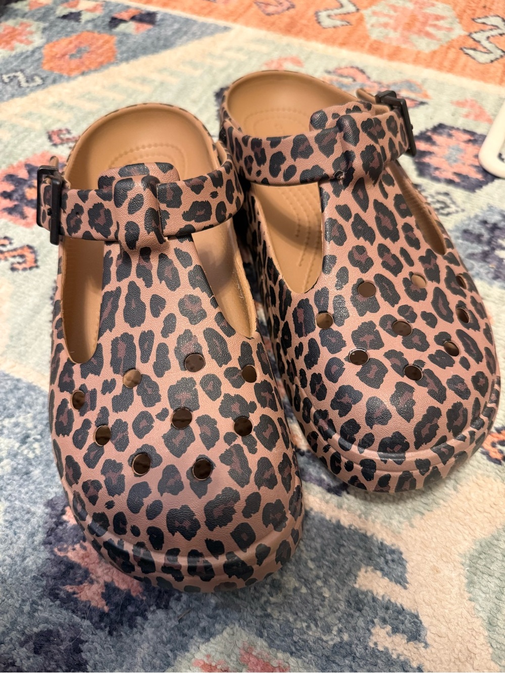 Women’s Leopard Print Clog Maryjane’s - Crocs